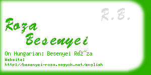 roza besenyei business card